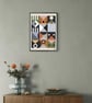 Geometric Pattern Art Print Scandinavian Modern Home Decor (UNFRAMED)