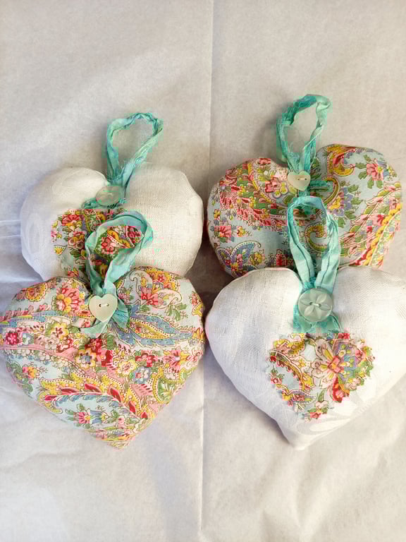 Lavender hearts gift set(blue)