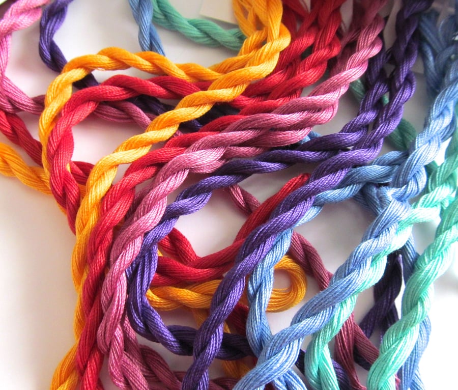 Fine Perle 16 Embroidery thread -  Rich Tones