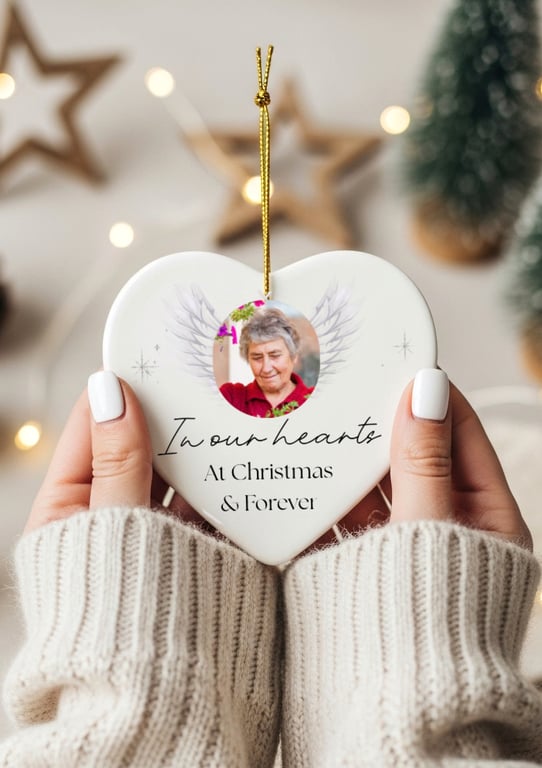 Personalised Ceramic Heart Keepsake - Custom Memorial or Gift 