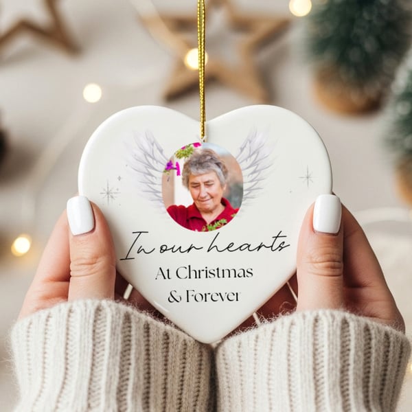 Personalised Ceramic Heart Keepsake - Custom Memorial or Gift 