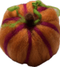 Orange Felted Pumpkin Decoration - Image 2
