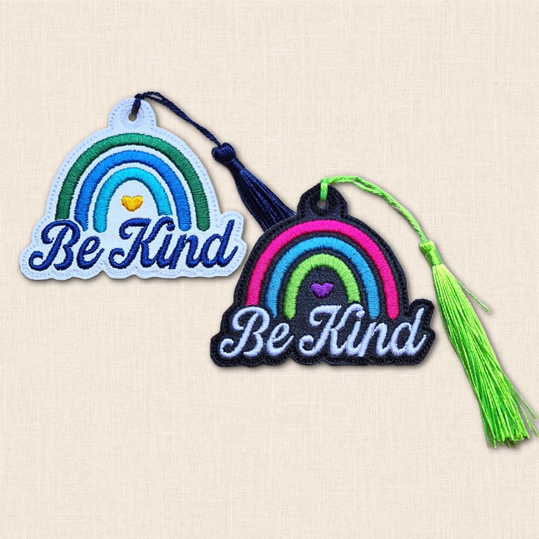 Be Kind Bookmark - Positive Rainbow Book Lover Accessory