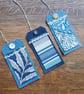 Gift Tags - Vintage denim with reclaimed curtain textiles - Blue Jeans - Image 8