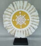Handmade Fibre & Shell Wall or Shelf Decor - Amanda's Autumn Fibre Art Set - Image 6
