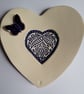 Embossed heart dish with butterly - Image 1