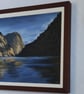 Doubtful Sound New Zealand, Original framed Lord of the rings landscape painting - Image 3