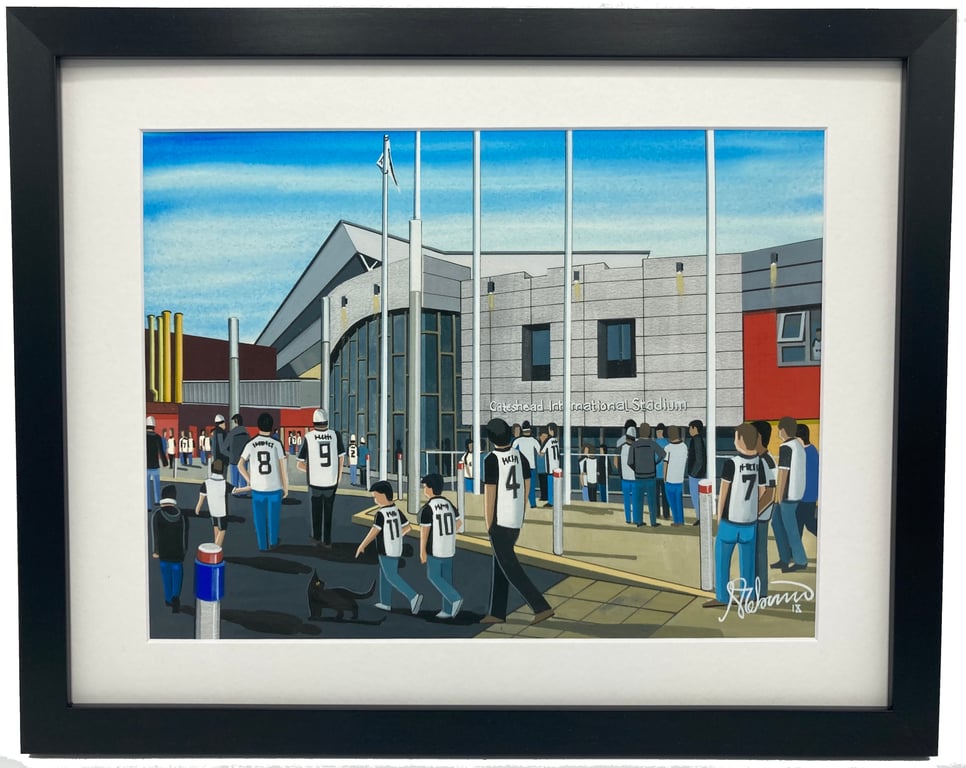 Gateshead F.C. Framed, Football Memorabilia Art Print