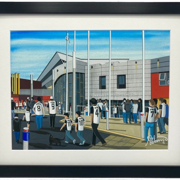 Gateshead F.C. Framed, Football Memorabilia Art Print