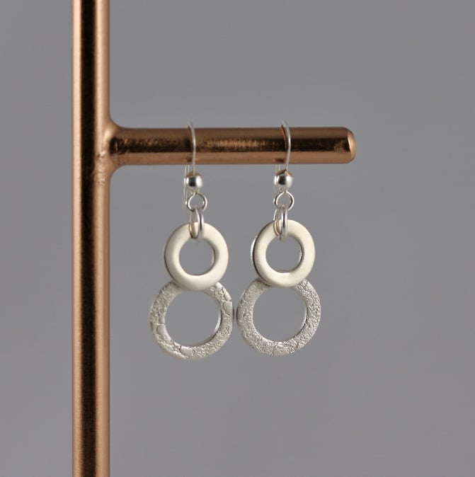 DOUBLE F SILVER EARRINGS