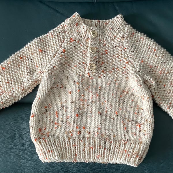 Chunky Hand Knitted Jumper (Chest 26”)