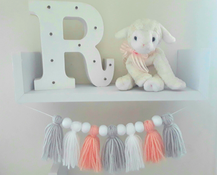 Tassel Garland, Nursery Decor, Tassel Room Decor, Yarn Garland