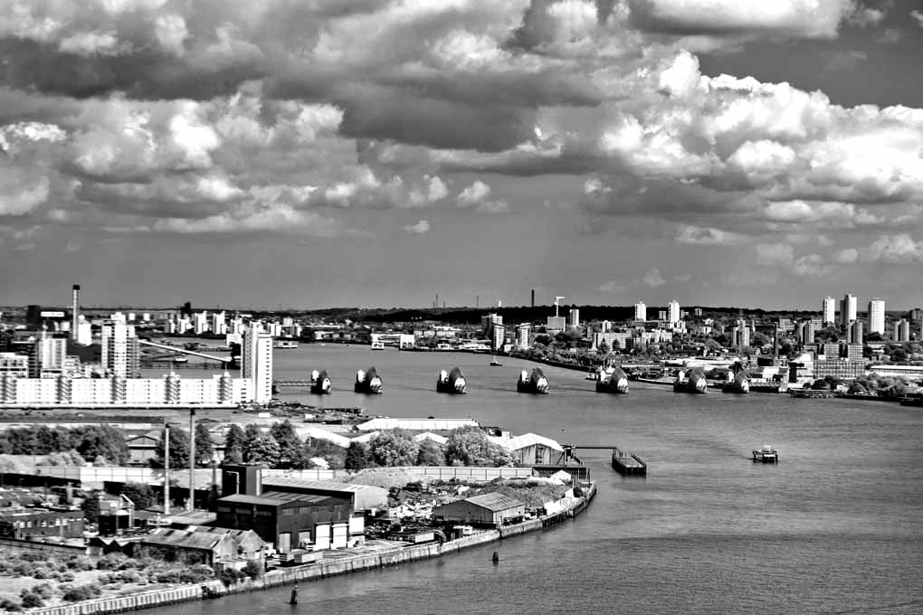 River Thames Flood Barrier Greenwich London Photograph Print