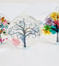 Rainbow Flower Tree Necklace, Tree Pendant, Gift for Mum, Botanical Jewellery - Image 3