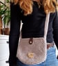 Light Green Crochet Crossbody Bag - Image 4