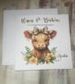 Highland Cow Personalised Birthday Card for Her Happy Birthday - Image 3