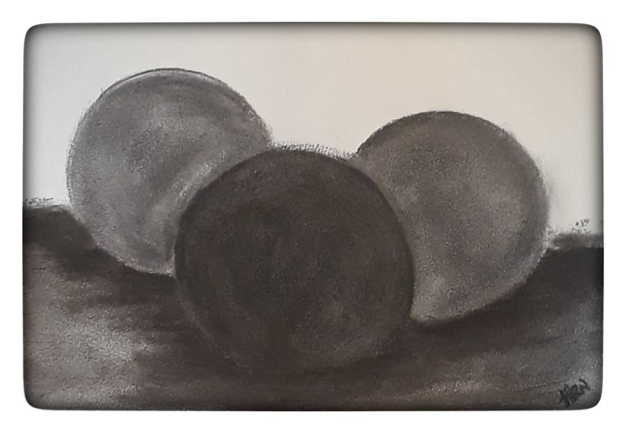 Boules Bowls!, original charcoal drawing on paper - Folksy
