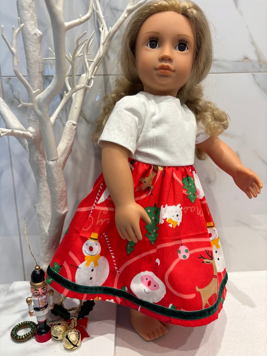 Dolls Red Santa Dress