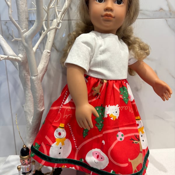 Dolls Red Santa Dress