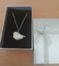 Silver bird pendant made from silver clay - Image 5