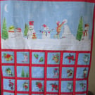 Snowmen fabric Advent Calendar 