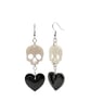 Resin Earrings - Skulls and Hearts