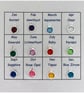 Silver Personalised 13th Birthday Name Age & Birthstone Necklace Heart - Image 3