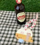 Picnic, Ginger Beer - hand painted hanging decoration (individual)