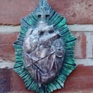 Sacred Heart Ceramic Wall Art Sculpture 