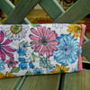 Quilted Floral Cotton Glasses Case 