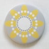 Yellow Daisy Fabric Pocket Mirror