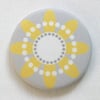 Yellow Daisy Fabric Pocket Mirror