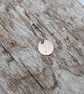  Handmade Leaf Imprint Small Copper Disc Pendant Necklace - UK Free Post - Image 2