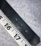 Black leather choker with Decorative Cross and 4 Orange Gemstones 16" - 17.25" - Image 7