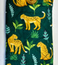 Velvet lined glasses case pouch, Set 2 green - Image 5