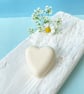 Ivory White Heart Shaped Resin Brooch