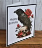 C4756    Gothic Raven Birthday Card - Image 2