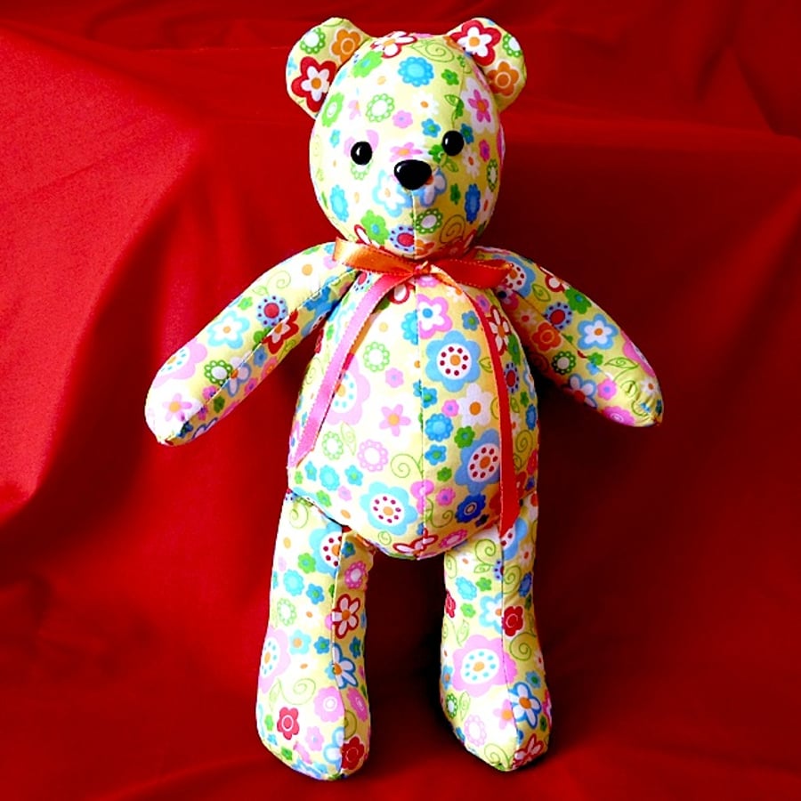 Colourful cheap teddy bear