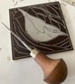 Linocut Print - "Nuthatch" - Bird Print - Nature Print - Image 6