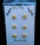 Buttons Handmade Embroidered Yorkshire Style set of 6 - Image 2