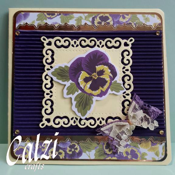 Pansy Blank Greeting Card