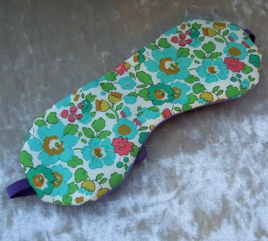 Sleep Mask.  A floral sleep mask, made from Liberty Lawn.