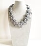 Neutral necklaces made with cotton, Lily Necklace, Mother's Day Gifts - Image 6