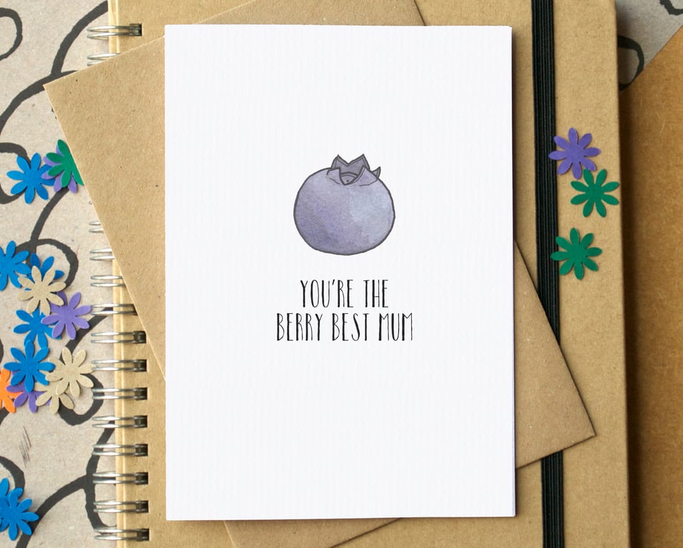 Funny "You're The Berry Best Mum" Mother's Day Card