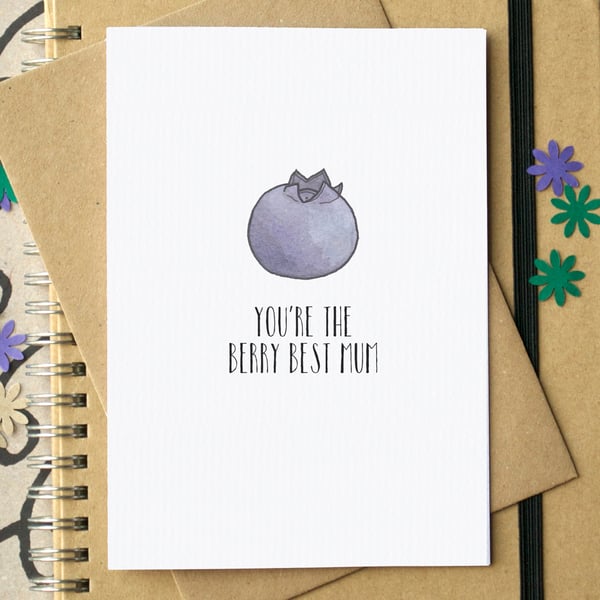 Funny "You're The Berry Best Mum" Mother's Day Card