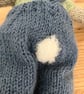 Hand knitted Rabbit in Dungarees - Image 5