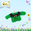 Emerald Sparkly Cardigan to fit the Little Hugs dolls and Baby Daisy