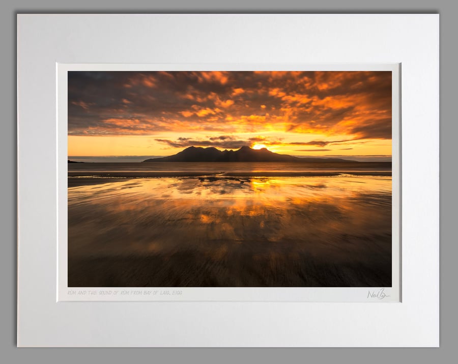 R m from Isle of Eigg (Small Isles) Scotland - A3 (50x40cm) Unframed Print