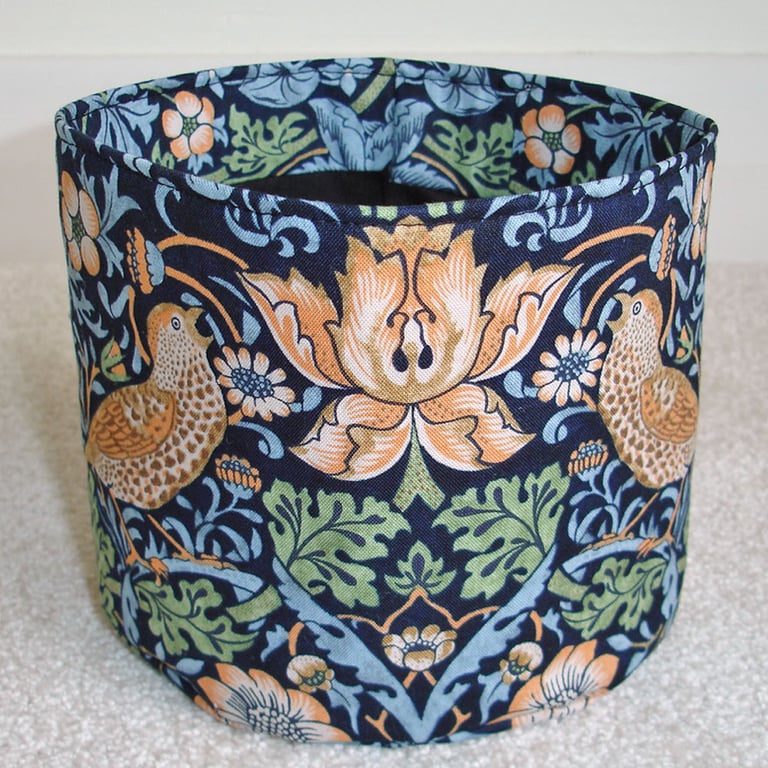 Toilet Roll Holder Loo Roll Storage Pot Basket William Morris Strawberry Thief