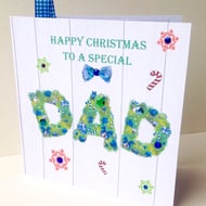 Christmas Card Family,Dad,Printed Design,Handma... - Folksy